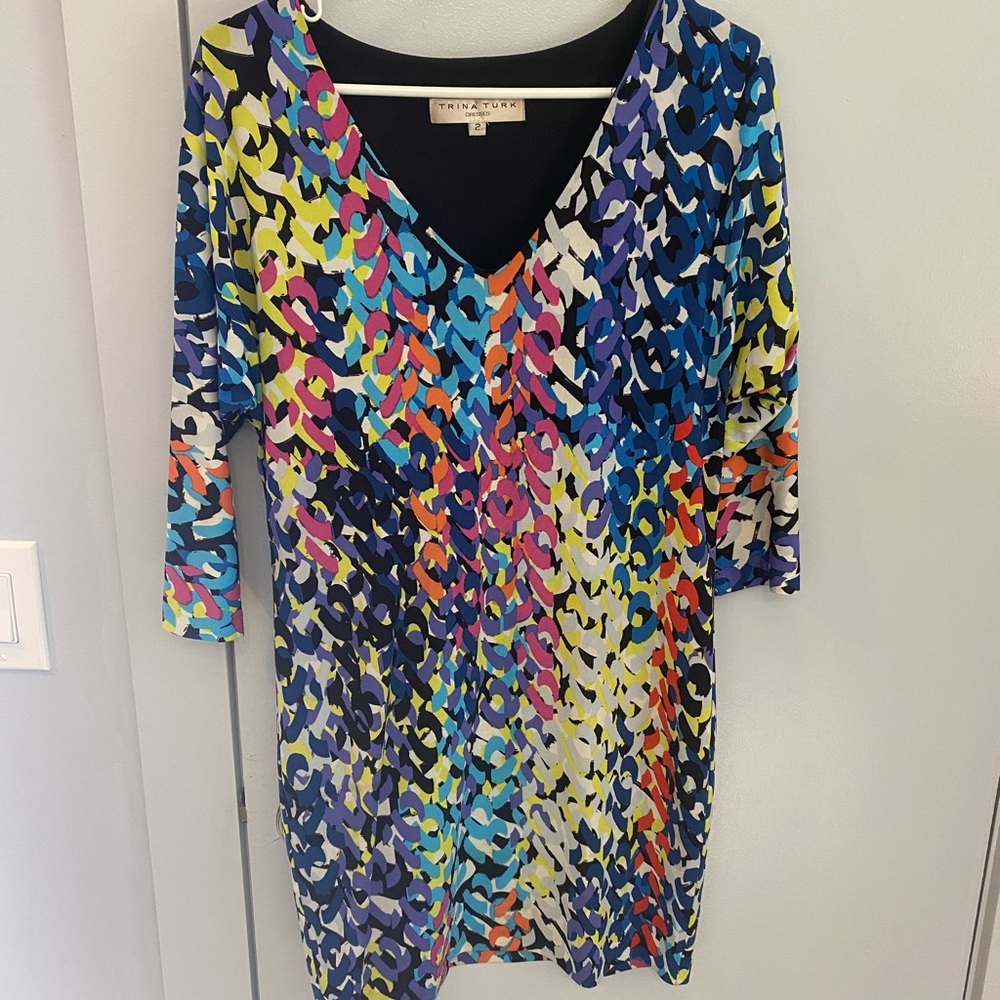 Size 2 Trina Turk multicolor dress